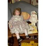 TWO BISQUE PORCELAIN COLLECTORS DOLLS, 'Rosie' 1143/2500, with certificate, dated 1997,