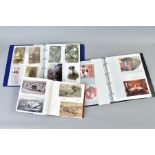 PHOTO/POSTCARD ALBUMS containing a large number of WWI military related postcards, covering a wide