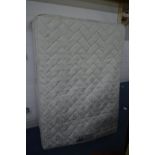 A SLUMBERLAND 4' 6'' DIVAN BED AND MATTRESS