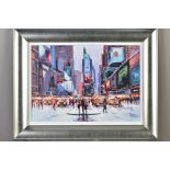 HENDERSON CISZ (BRAZIL 1960) 'TIMES SQUARE AT TWILIGHT', an artist proof print of New York, 13/20,