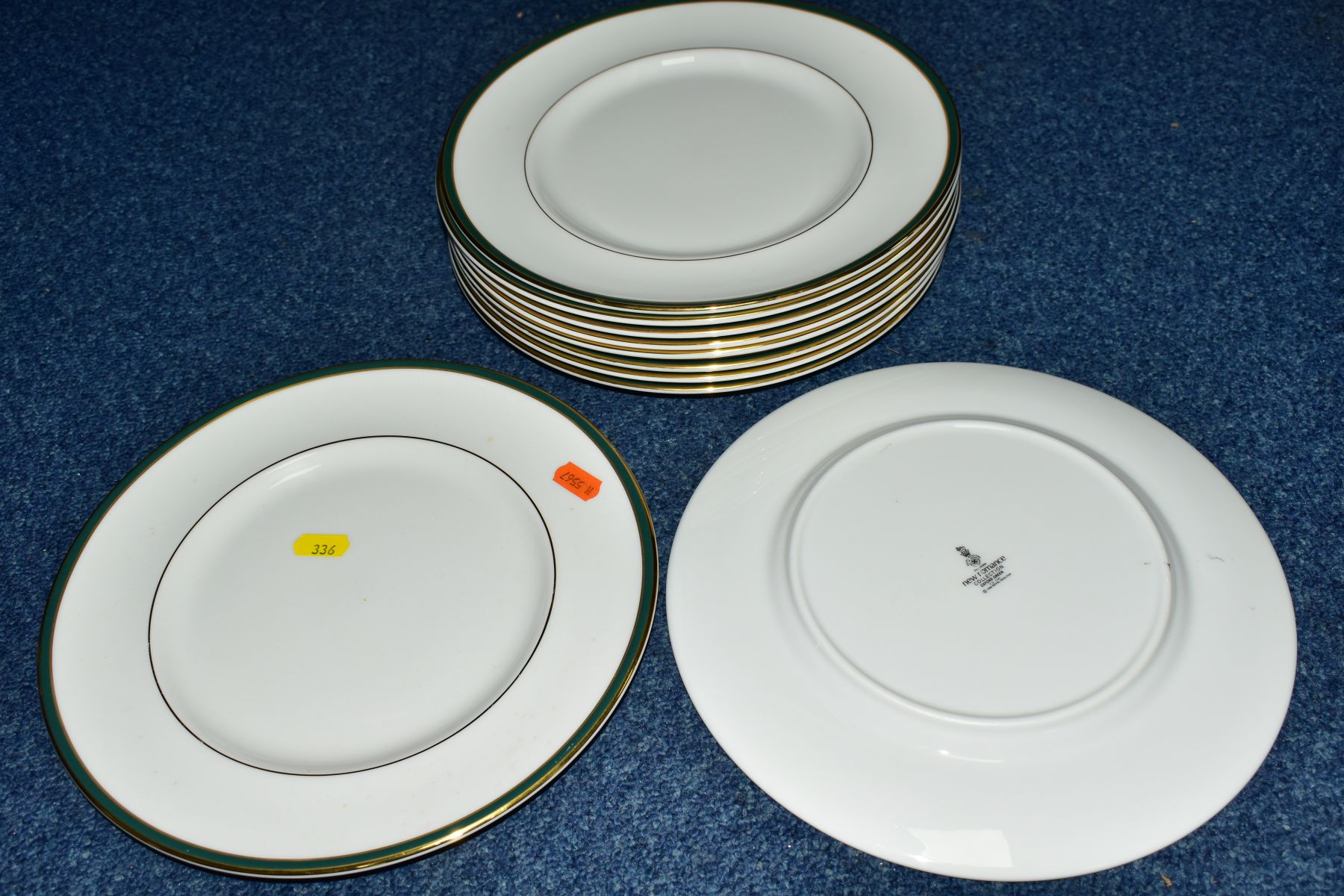DINNER AND TEAWARES etc, to include Royal Doulton 'Oxford Green' comprising ten each of dinner - Image 5 of 9