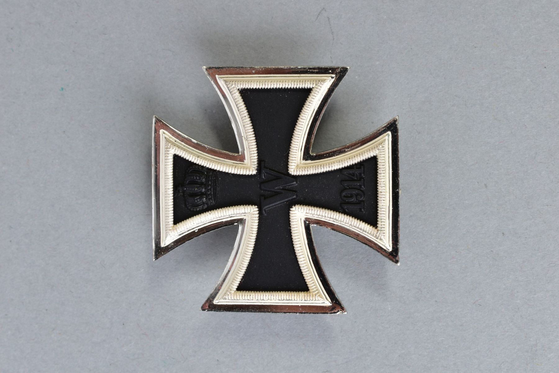 A WWI ERA INPERIAL GERMAN IRON CROSS 1ST CLASS, magnetic three core construction, 44mm x 44mm, solid