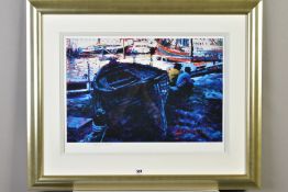 ROLF HARRIS (AUSTRALIAN 1930) 'IN THE SHADE', a limited edition print of a harbour scene, 54/395,