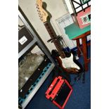 A SQUIER STRAT BY FENDER ELECTRIC GUITAR, Affinity Series, serial no CY00078106, made in China, with