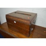 A LATE 19TH CENTURY WALNUT CASED MUSICAL CABINETTO BARREL ORGAN, label reading George Wright and