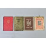 A SMALL COLLECTION OF GERMAN WWII ERA 3RD REICH IDENTITY DOCUMENTS to include (a) fold over '