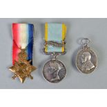 THREE MILITARY MEDALS as follows, Crimea Medal Sebastapol Bar named to A.Taylor Gr&Dr (gunner and