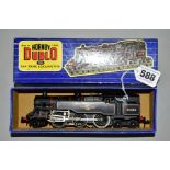 A BOXED HORNBY DUBLO CLASS 4MT STANDARD TANK LOCOMOTIVE, No 80059, BR. Black livery (3218), some