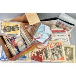 A LARGE COLLECTION OF PREDOMININATELY WWI/WWII EPHEMERA AND OTHER PUBLICATIONS FROM THE ERA,