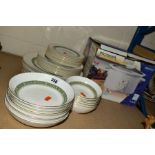 A ROYAL DOULTON RONDELAY H5004 PART DINNER SERVICE, comprising seven dessert bowls, eight larger