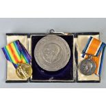 A WWI BRITISH WAR AND VICTORY MEDAL PAIR named to 1386 A/Cpl W.H.Mathew R.A.M.C, together with a