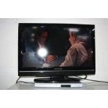 A TECHWOOD 26883 HD DVD 26'' TV/DVD combi and a Matsui DVD player (two remotes) PAT pass and