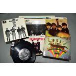 THE BEATLES:- SIX LP'S, THREE EP'S, FOUR 7'' SINGLES AND A SINGLE BOX SET including Please Please