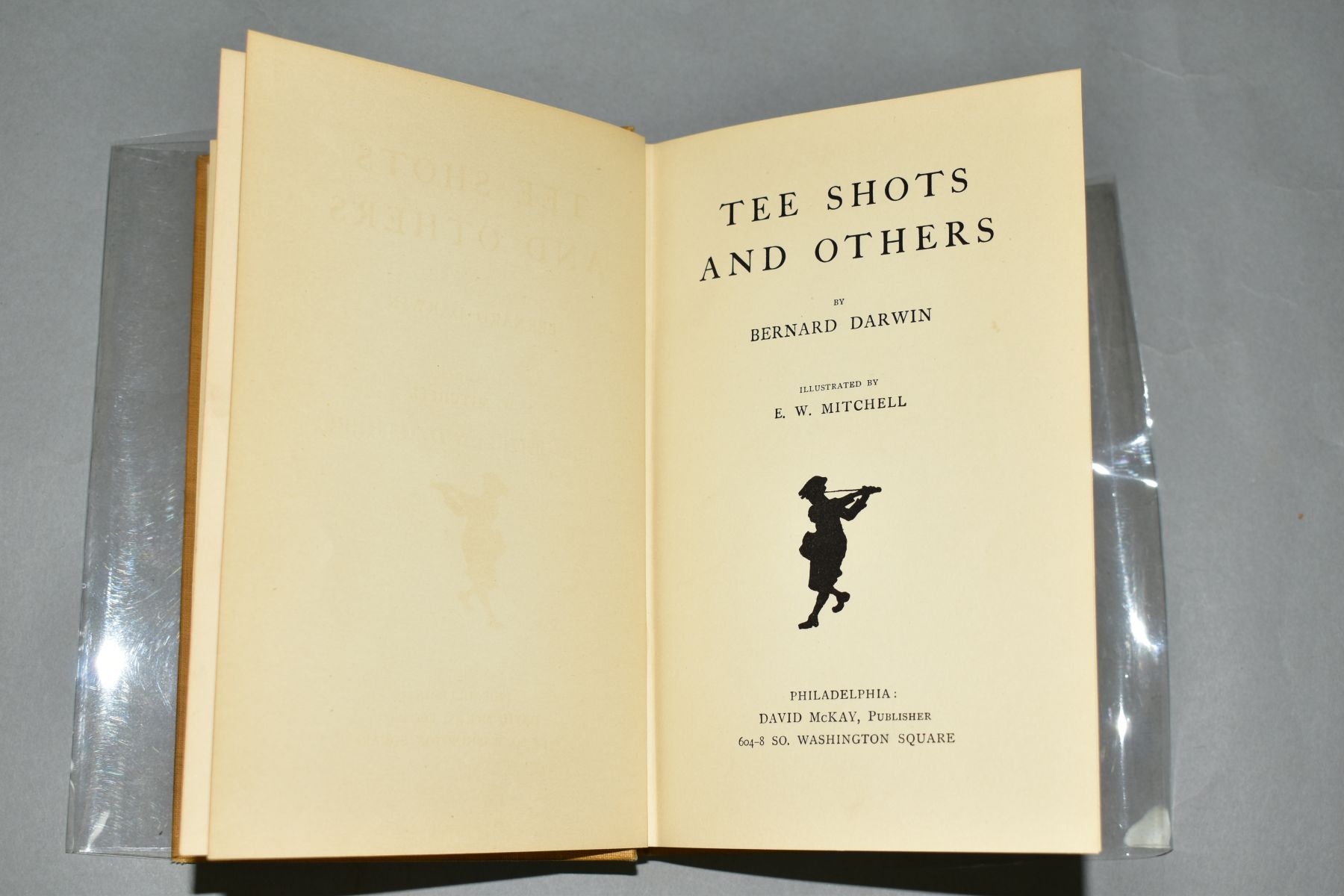 DARWIN, BERNARD, 'Tee Shots and Others', 1st U.S. Edition, David Mckay, Philadelphia, a very crisp - Image 3 of 7