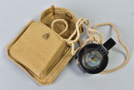 A.T.G. CO. LTD , LONDON MILITARY ISSUE COMPASS, No 8 dated 1940 MKIII serial numbered 81312 black