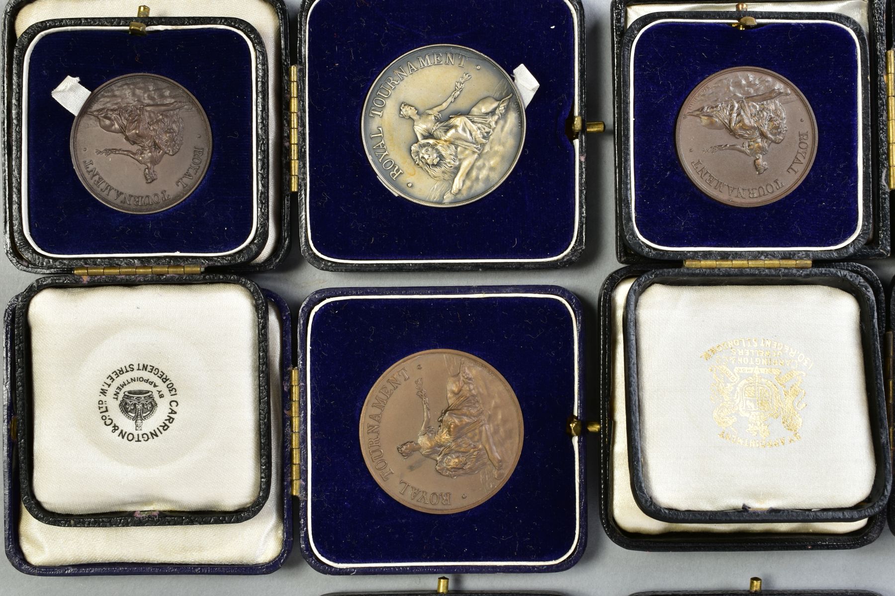 FIFTEEN ASSORTED ROYAL TOURNAMENT BOXED MEDALS, all medals named to Captain A.W.Byrne T.D.London - Image 4 of 5