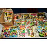 A QUANTITY OF 1970'S MARVEL COMICS, all British editions, majority are the Incredible Hulk but