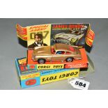 A BOXED CORGI TOYS JAMES BOND ASTON MARTIN D.B.5, No 261, working features and bandit figure, opened