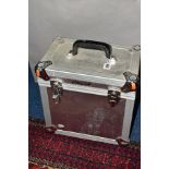 AN ALUMINIUM L.P CASE CONTAINING OVER EIGHTY 12'' SINGLES, to include House music from labels such