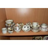 A COLLECTION OF LATE 18TH AND EARLY 19TH CENTURY TEA WARES, all decorated in sepia or en grisaille