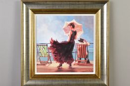 MARK SPAIN (BRITISH CONTEMPORARY), 'Dancing on The Deck', a limited edition artist proof print, 16/