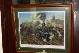 TERENCE CUNEO (BRITISH 1907-1996) 'THE ELIZABETHAN', a limited edition print 676/850 of Union of