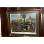 TERENCE CUNEO (BRITISH 1907-1996) 'THE ELIZABETHAN', a limited edition print 676/850 of Union of