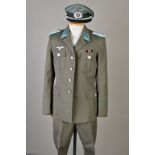 A GERMAN WWII PERIOD LUFTWAFFE DRESS TUNIC, with shoulder boards, Breast Eagle and collar