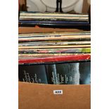 A COLLECTION OF OVER FIFTY LP's in a box and a case including The Beatles, Black Sabbath, Led