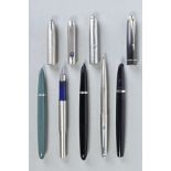 TWO PARKER '51', A '100', A '25' AND A '45' BALLPOINT PEN these include a grey and lusteroi 51, a