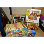 CHILDRENS TOYS FROM RETRO TOYS COMPANY, comprising a display box of six Ludo games, display box of