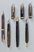 A PARKER VACUMATIC in Laminated Blue in near perfect condition and appears to fill, a Vacumatic in
