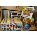 CHILDRENS TOYS to include Retro Toys Classic Train Set, box of six chess sets, box of four Home