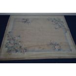 A G H FIRTH WOOLLEN CREAM GROUND RUG, 305cm x 245cm