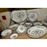 WEDGWOOD KUTANI CRANE DINNERWARES, etc, comprising of eight dinner plates, side plates, cake plates,