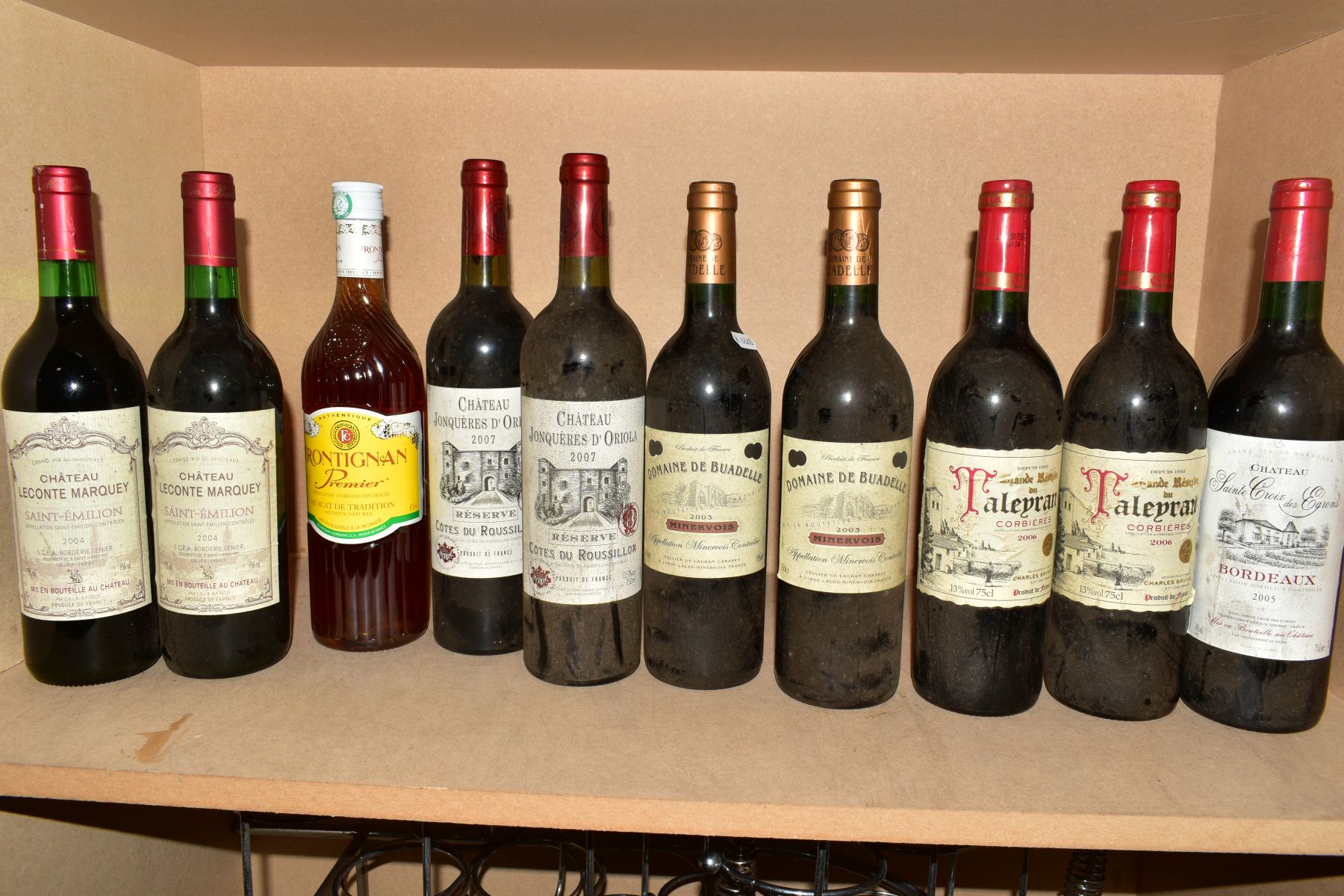 NINETEEN BOTTLES OF RED WINE AND A BOTTLE OF MUSCAT, comprising a bottle of Frontignan Premier Mucat - Image 2 of 3