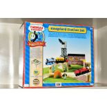 A BOXED LEARNING CURVE THOMAS & FRIENDS WOODEN KNAPFORD STATION SET, inner box still sealed