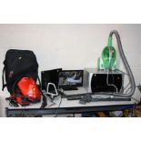 A VAPORETTO POLTI STEAM CLEANER with bag, a Technika 16'' FSTV, an Alba FSTV (two remotes), a Daewoo