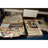 FIVE BOXES OF MIXED EPHEMERA featuring legal/commercial documents (Indentures, conveyancing, bills