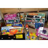 CHILDRENS TOYS, to include four Hangman, four Sea Battle (Battleships), Classic Train Set, four