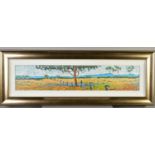 ROLF HARRIS (AUSTRALIAN 1930), 'Midday Shade', an artist proof print of a panoramic landscape, 6/10,