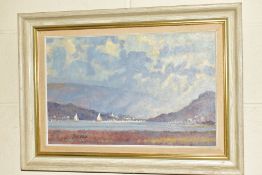 JOHN NEALE (BRITISH CONTEMPORARY) 'ON MAWDDACH ESTUARY', an impressionist view of a Welsh scene,
