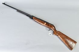 A .22'' WEBLEY & SCOTT MK111 AIR RIFLE, serial number A1364, it's rear sight has been removed, the