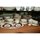 WEDGWOOD 'MAYFIELD' DINNER SERVICE to include treens and covers, gravy boats on stands, plates,