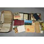 A COLLECTION OF APPROXIMATELY EIGHT HUNDRED POSTCARDS, dating from the Edwardian era to the mid 20th