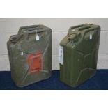 TWO MILITARY 20L JERRY CANS