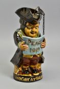 AULT TOBY JUG, 1914 - GREAT WAR 1918, man with tricorn hat holding newspaper with raised writing '
