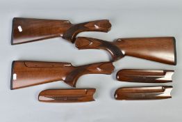 THREE TURKISH ATA STOCKS AND FORENDS FOR OVER AND UNDER 12 GAUGE SHOTGUNS, they appear new