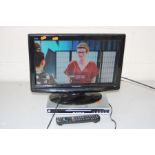 A PANASONIC TX-L19X10B 19'' FSTV with remote and a Matsui DVD player (both PAT pass and working)