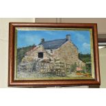 JOHN HAMILTON (1919-1993) A RURAL COTTAGE SCENE, signed and dated (19)89 bottom right, oil on board,